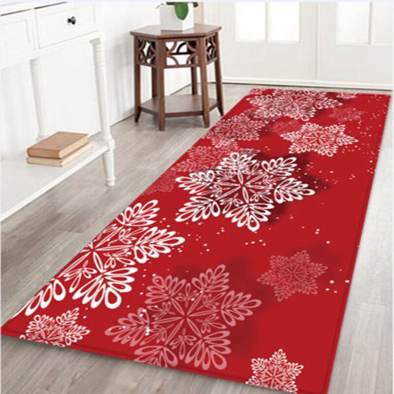 115X160Cm Kerst Tapijt Winter Office Home Warm Mat Xmas Party Play Tapijt Ultra Zachte Vloerkleed woonkamer Anti-Slip Tapijt