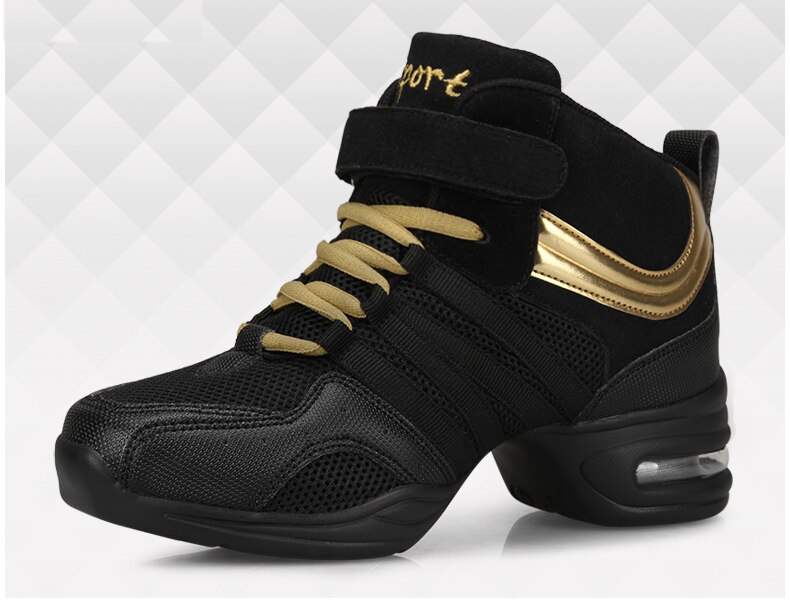 sport Sind mit Weichen Laufsohle Atem Tanz Schuhe Turnschuhe Für Frau Praxis Schuhe Modern Dance Jazz Schuhe Discount Hohe schuh