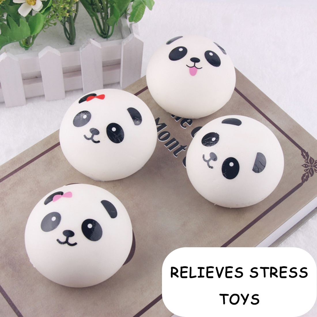 10/7/4Cm Squishy Speelgoed Zachte Trage Stijgende Jumbo Panda Gezicht Brood Squeeze Kid Fun Hobby Stress reliever Deco R Telefoon Strap