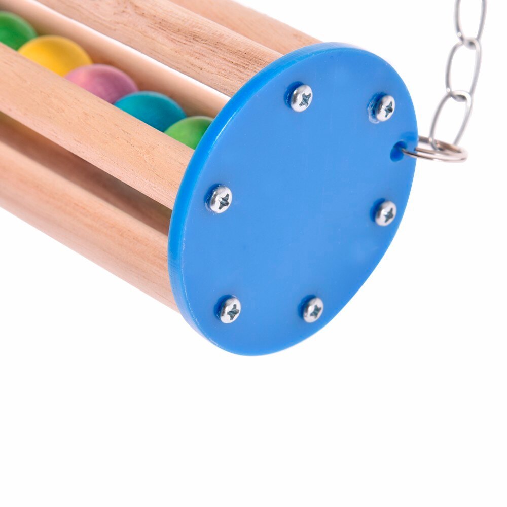 Bird Perch Pet Bird Chew Toys Stand Parrot Ringer Hanging Swing Cage Toy For Cockatiel Parakeet Pet Bird Supplies