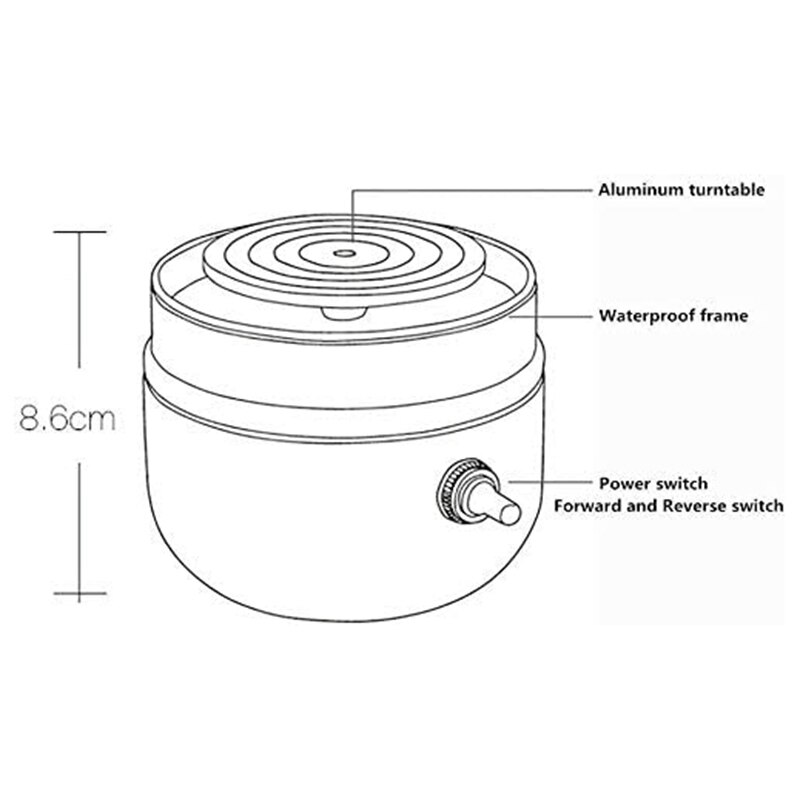 Máquina de alfarería eléctrica de 1500RPM, rueda de cerámica, herramientas para arcilla DIY, máquina de plástico para bandeja, niños adultos, arte de cerámica, enchufe estadounidense