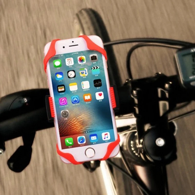 Motorfiets Fiets Telefoon Houder Elastische Siliconen X Web Grip Telefoon Mount Band Elastische Rubber Fietsen Navigatie Telefoon Vaste Band