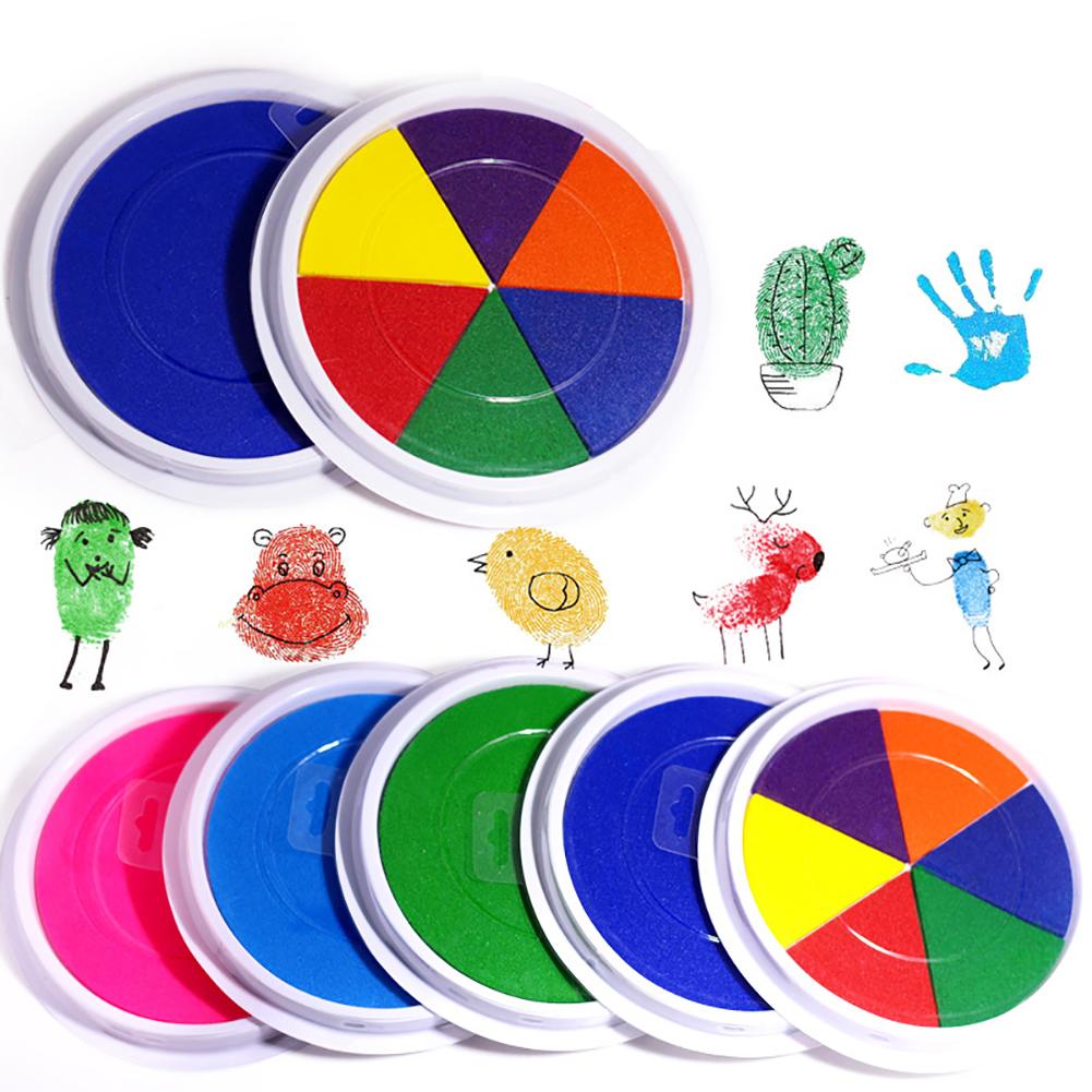 Pintura al dedo dibujo a base de aceite sello de tampón huella digital Scrapbooking niños juguete adecuado para los niños para hacer pintura a mano Juguetes