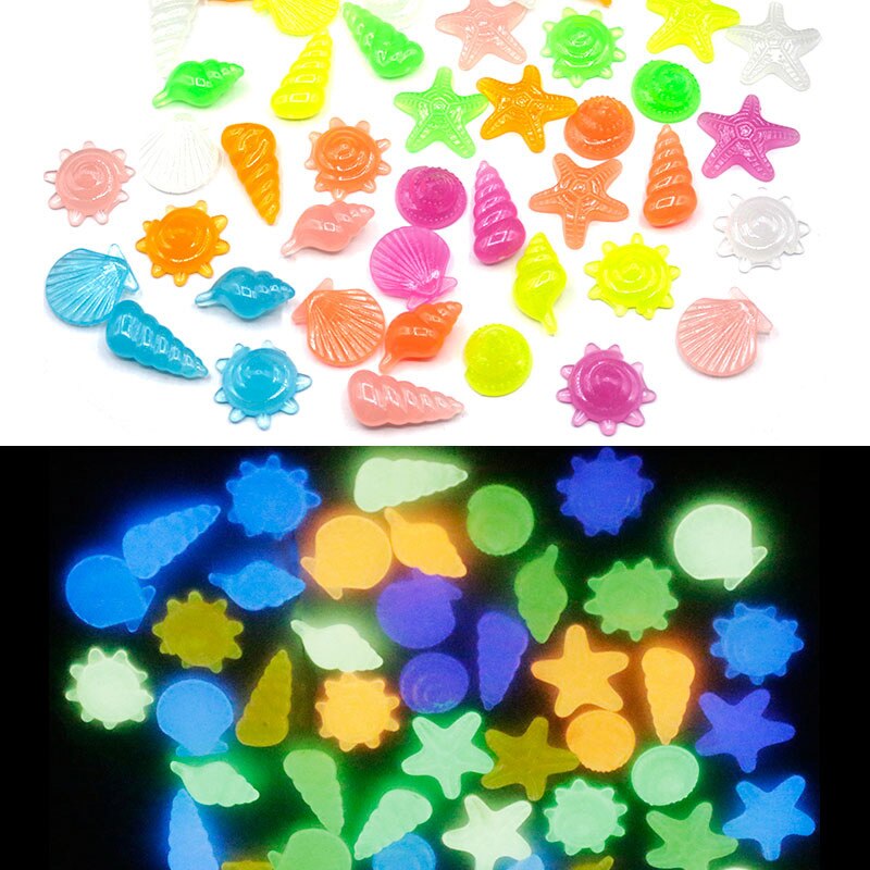 20 Stks/set Simulatie Marine Dier Lichtgevende Speelgoed Voor Kids Aquarium/Tuin Versieren Kerst