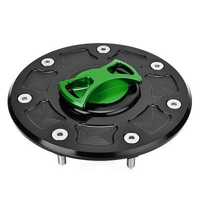 Motorcycle Gas Fuel Tank Cap for Kawasaki ZX6R ZX9R ZR7 ZZR 1100 600 ZRX 400 ZXR 750 ZEPHYR GPZ500 NINJA 500R Oil Tank Cover: green