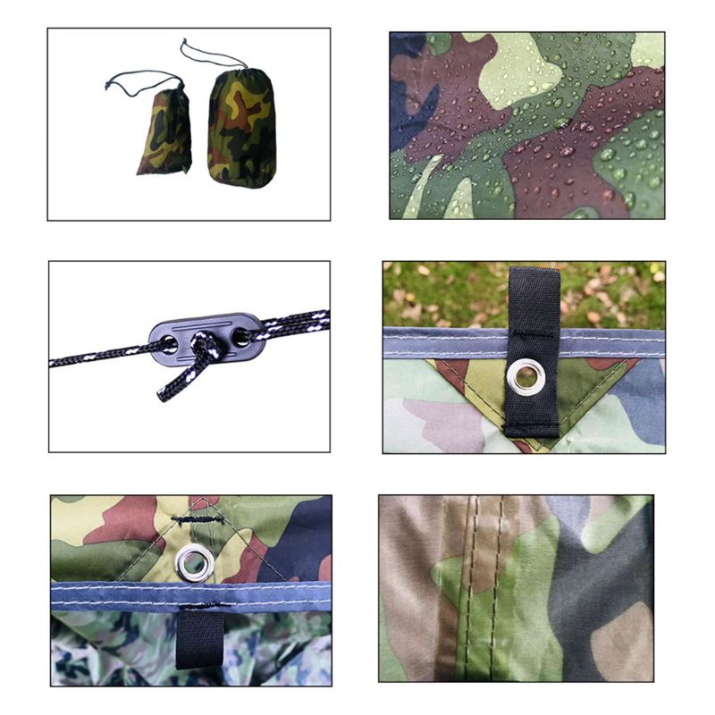 Hamac Nylon pluie mouche tente bâche 10x10 pi grand imperméable Camping bâche abri Protection UV léger Ripstop