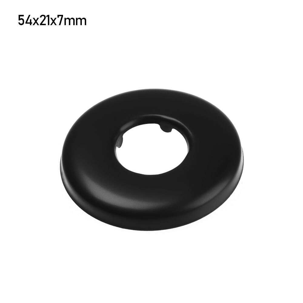 1Pcs Zwarte Douche Kraan Decoratieve Cover Verchroomd Roestvrij Stalen Waterleiding Muur Covers Badkamer Accessoires: 54x21x7mm-
