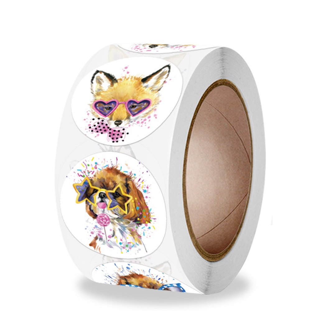 100-500pcs Teacher Reward Sticker Fun Motivation Cat Dog Sticker for School Teacher Student Stationery Stickers Kids: QY933-500pcs