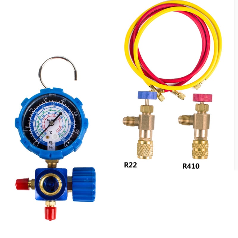 Medidor de refrigerante para aire acondicionado R22, tabla de medición fluoridize 410, inversor de aire acondicionado, medidor de líquido