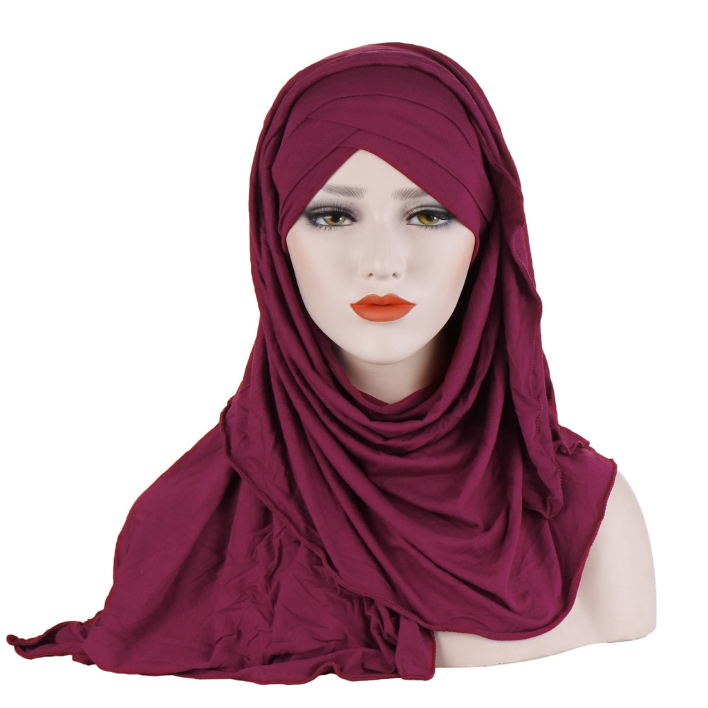 thumbnail image 2 of SIQITECHNO Womens Hijab Scarf With Hat Muslim Maldives 2 of 14