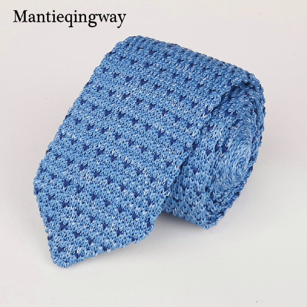 6 Cm Knit Gebreide Ties Voor Mens Pak Stropdas Effen Kleur Skinny Mannen Geweven Gravatas Slim Sjaaldassen Hals tie: 087