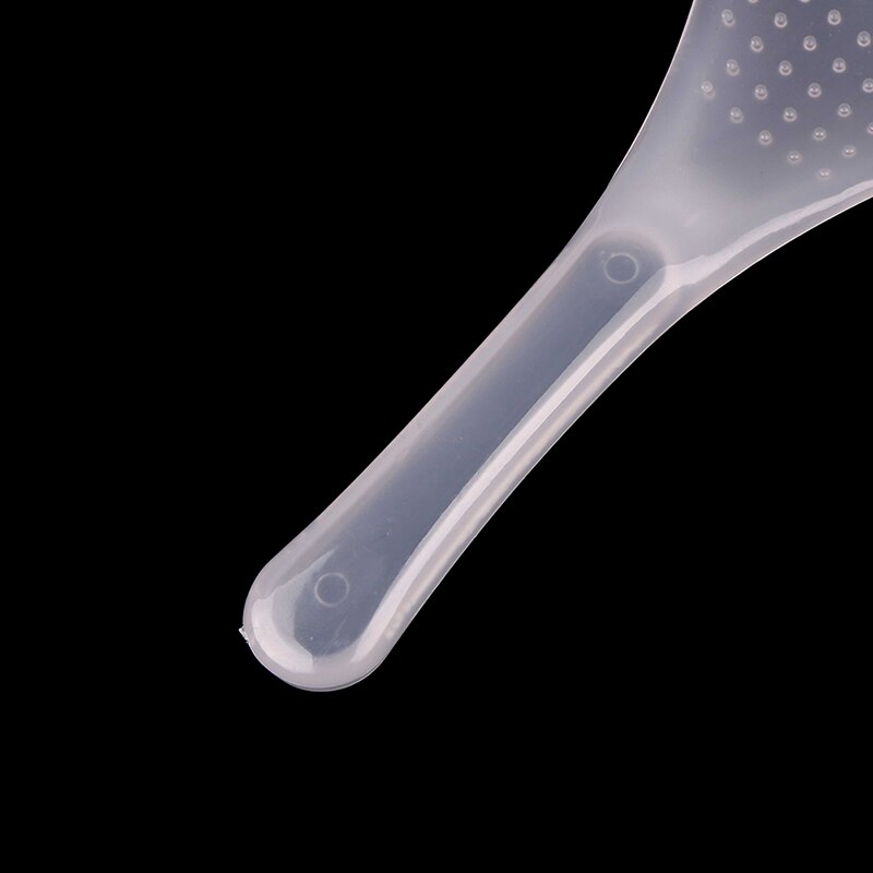 2Pcs Kitchen Non Stick Rice Paddle Hand Roll Spoons Clear Plastic Meal Spoons