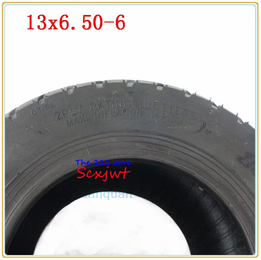Good 13 inch Vacuum Tyres 13x6.50-6 Tubeless Tires for ATV QUAD Buggy Mower Go-kart Buggy 13*6.50-6