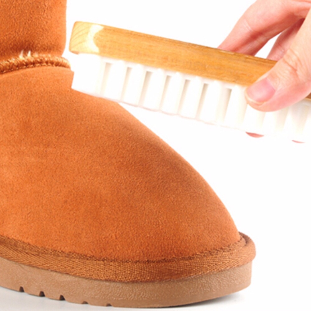 Rengøringsskrubberbørste til sko / støvler / tasker i ruskindsmateriale