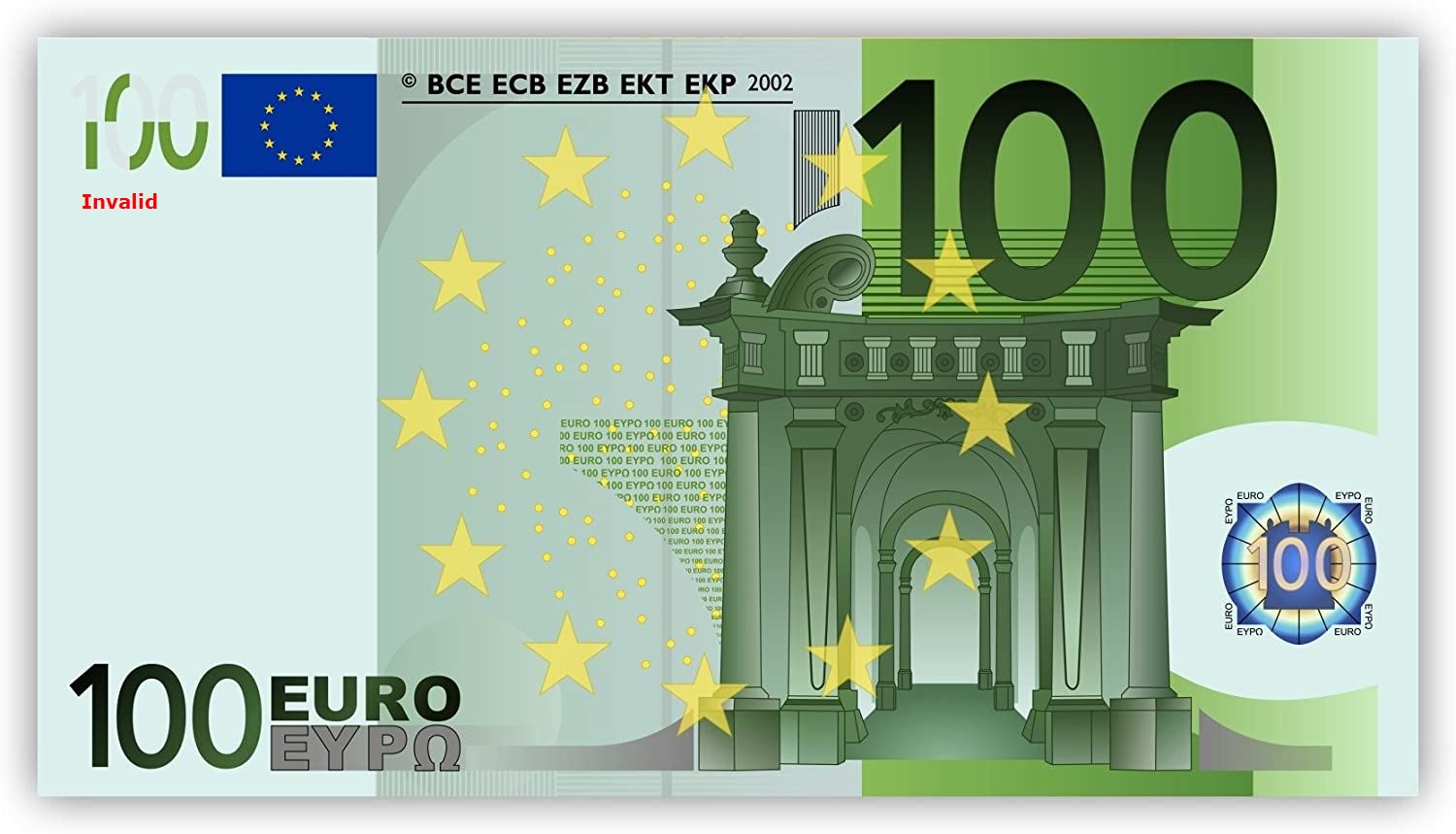 Spielzeug Clip geld 100 stücke 20, 50, 100 Euro Super sterben Banknote für große Party hochzeit s schmuck wohnkultur Film Rap Video Clip: Grün