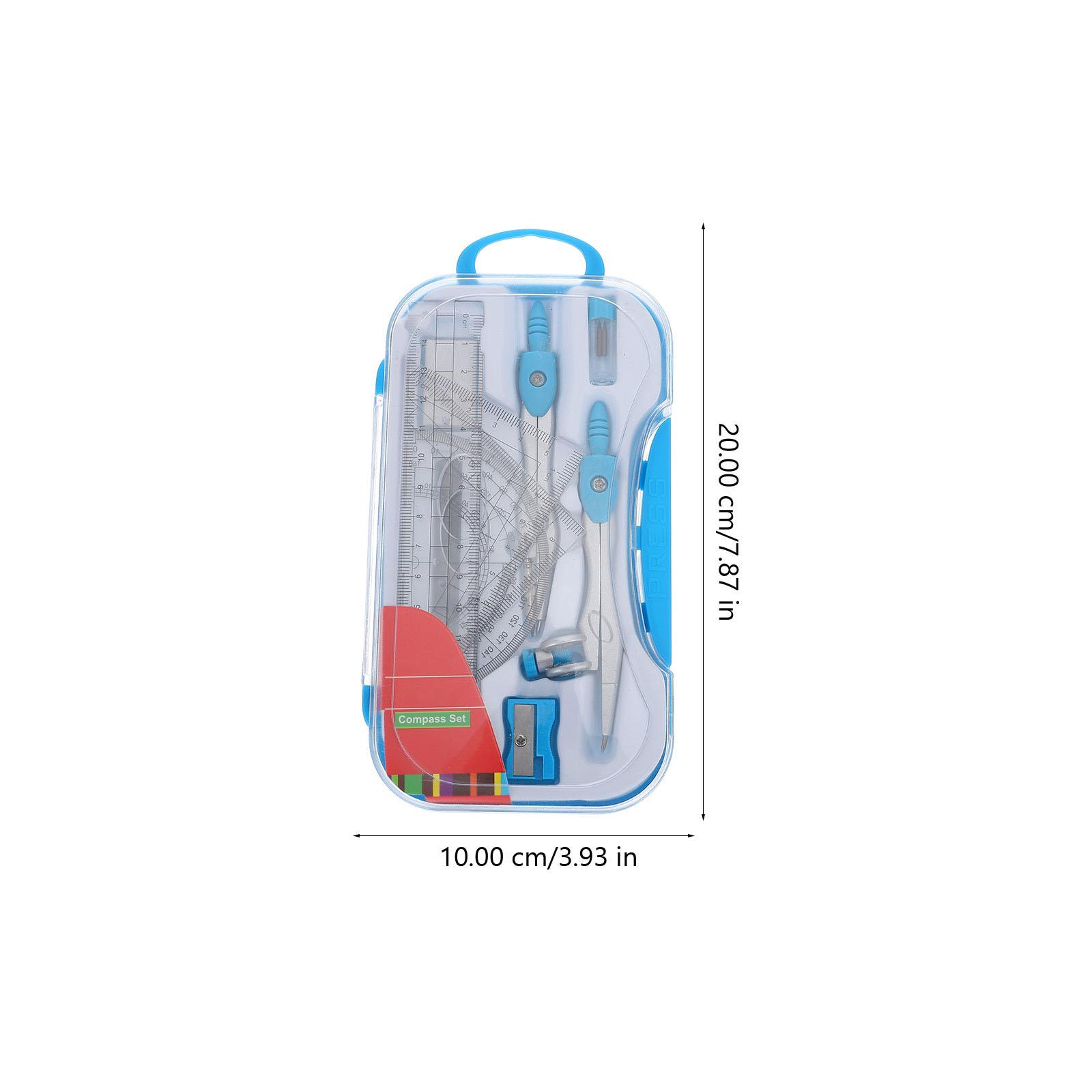 Drafting Tools Set Compass Ruler Drawing Kit for Engineer Student Architect Portable Storage Box Equipped