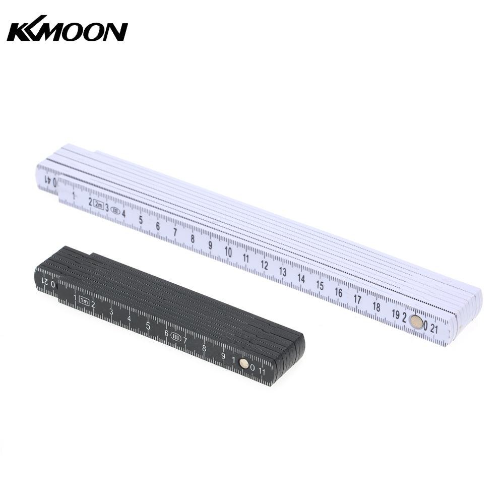 2M Slide Ten-Parts Fold Up Rulers 6.6ft Folding Versatile Inside Reading Carpenter's Ruler Measuring Tool