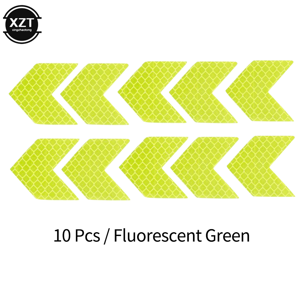 1 pz adesivo per auto nastro riflettente avviso di sicurezza adesivo per paraurti auto bagagliaio riflettore nastro di pericolo macchina messa in piega: verde