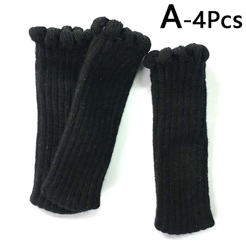 YUFFQOPC 24 stuks stoelsokken, zwart, meubelsokken, stoelpootbeschermers, elastische stoelpoten, dikke onderkant, antislip pads, voorkomen krassen, lawaai, ideale vloerbeschermers voor meubels, stoelpoten
