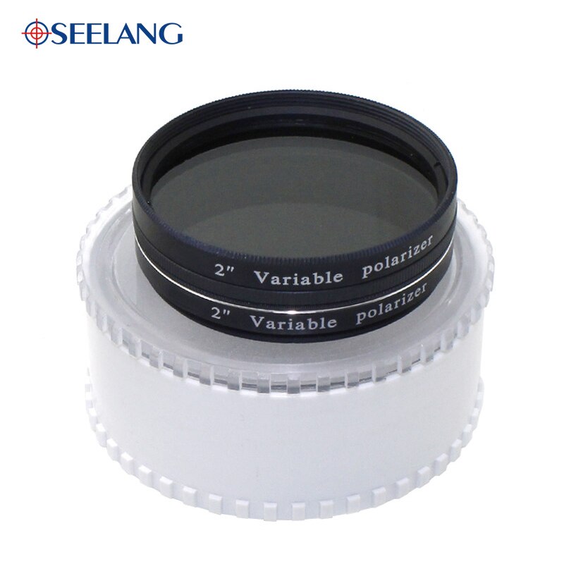 Oseelang filtro telescópio variável de 1.25 pol. e 2 pol., filtro polarizador para telescópio de 1.25 pol.
