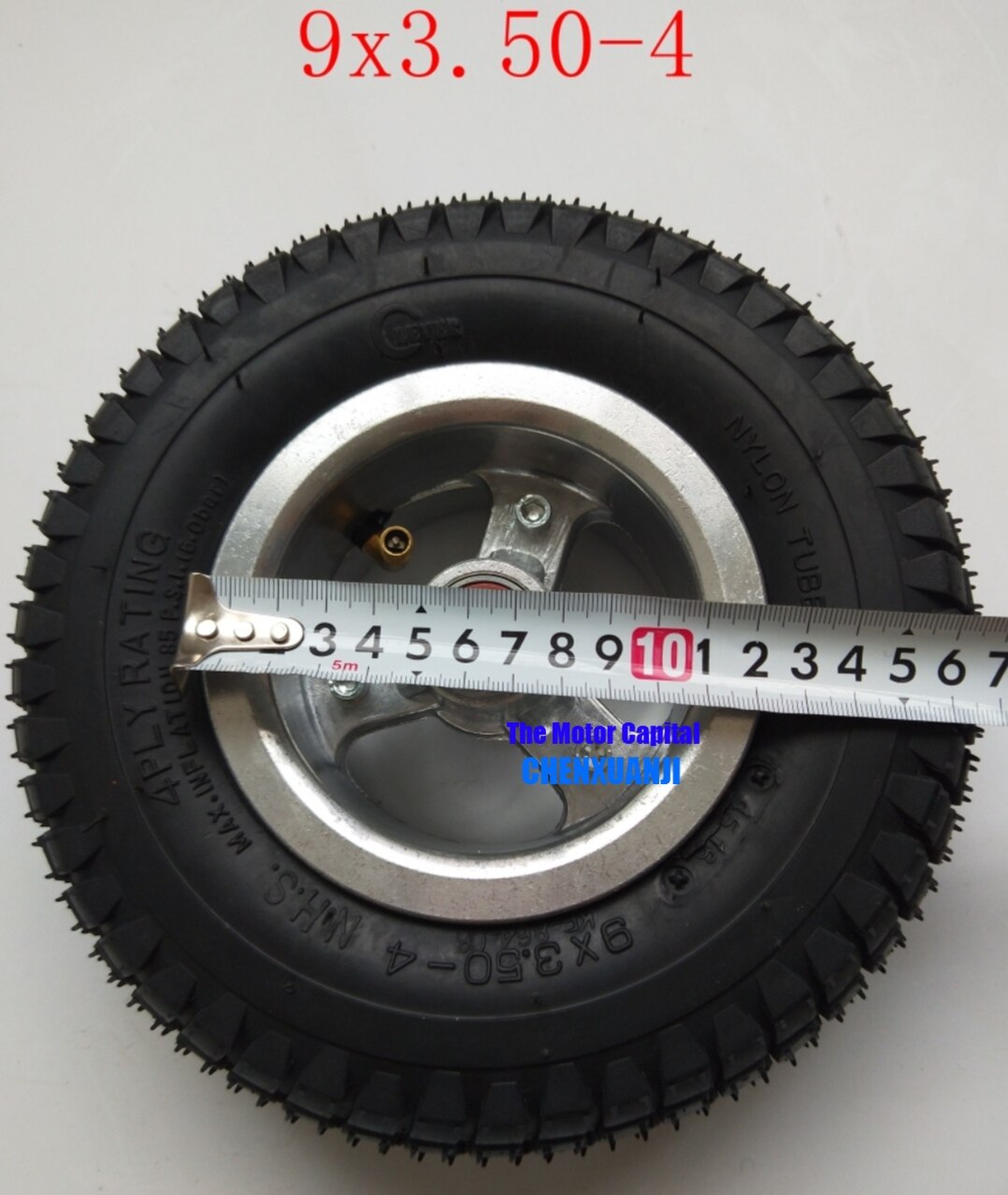 Electric scooter 9X3.50-4 wheel 4 inch rims with pneumatic tire tyre inner tube fits Gas Scooter Pocket Bike Electric tricycle