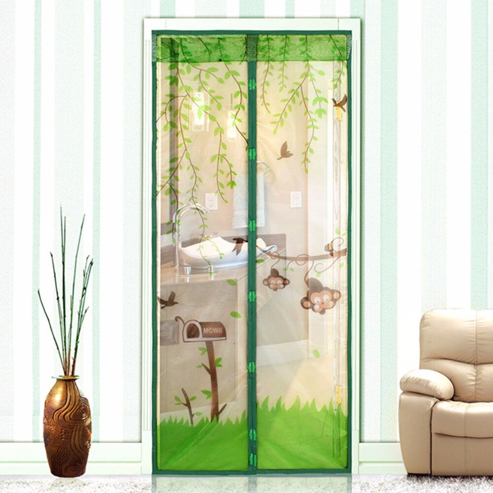 4 couleurs magnétique maille écran porte moustiquaire rideau protéger des insectes 90*210cm/100*210cm directe