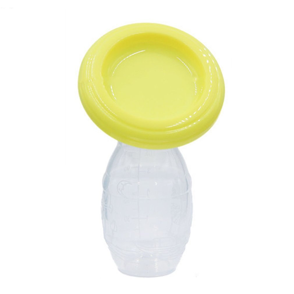 Moeder Borstvoeding Een Hand Handkolf Baby Zuig Melk Voeden Saver Fles Siliconen Artefact Tepel Fles Zuigen: Yellow