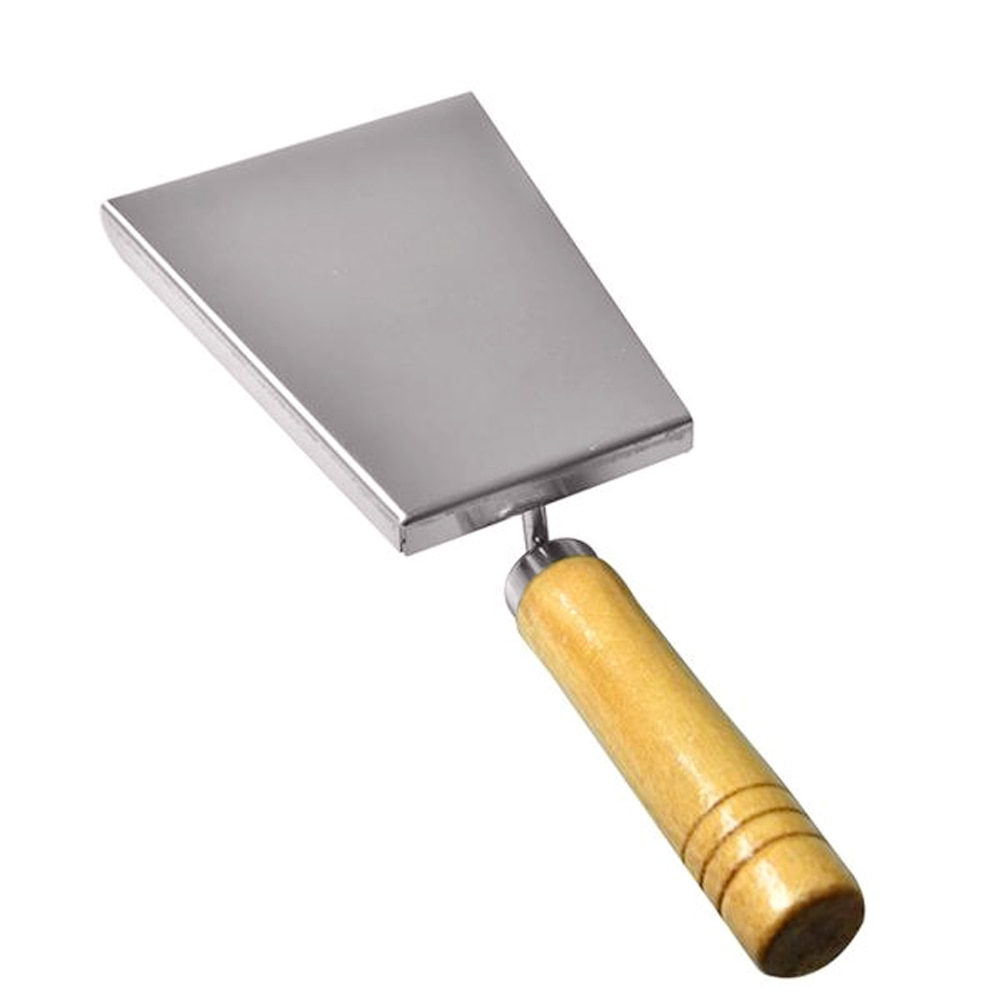 Manche en bois ruche pelle abeille boîte Scoop acier inoxydable miel grattoir nettoyant apiculture propre outil pour apiculture utilisation