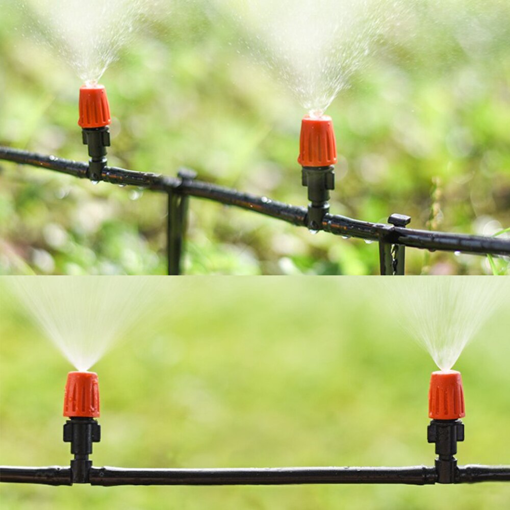 10 Stks/partij Tuin Mist Koelsysteem Sproeiers Micro Sprinkler Hoofd Enkele Nozzle Waternevel Set Mist Bevochtiging Set