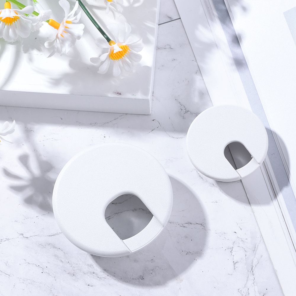 35/50mm Hardware Office Buckle Line Cable Clamp Desk Table Cable Fastener Line Box Wire Hole Cover Computer Grommet