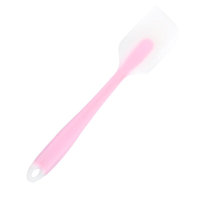 Spatule en silicone souple, pelle en caoutchouc antiadhésif, grattoir à gâteau, outil de cuisson de beurre de alimentaire, outils de boulangerie couleur: pink L
