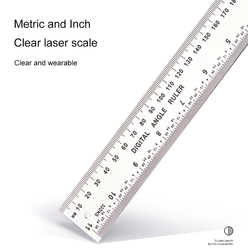 Digital Angle Ruler Meter 0-200mm 0-300mm 0-500mm Ruler Inclinometer Electron Goniometer Protractor Angle Finder Scale Measuring