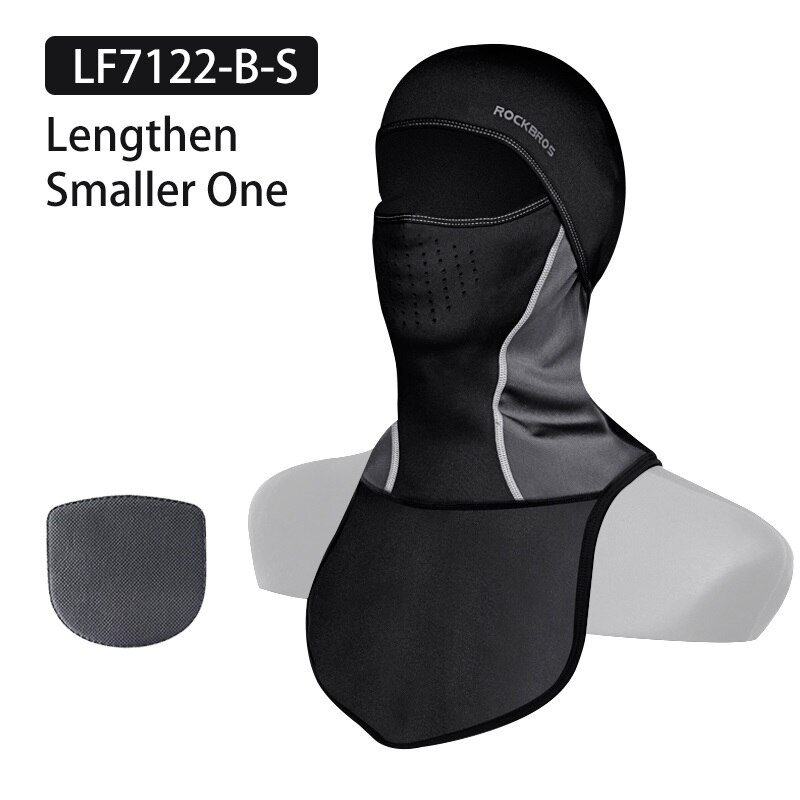 ROCKBROS-Mascarilla de Esquí Térmica, Capucha Protectora para la Cara de Vellón, Bufanda de Forro Polar para Hacer Deporte al Aire Libre, Accesorio de Snowboard Cortaviento, Pasamontañas para Ir en Bicicleta: LF7122BS