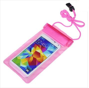 VBNM Transparent Wasserdichte Handy Tasche Tasche Fall Abdeckung Für iPhone 4 5 6 7 Plus Galaxy S4 5 6 hinweis 2 3 Honor 6 Plus MI 3 4: Rosa