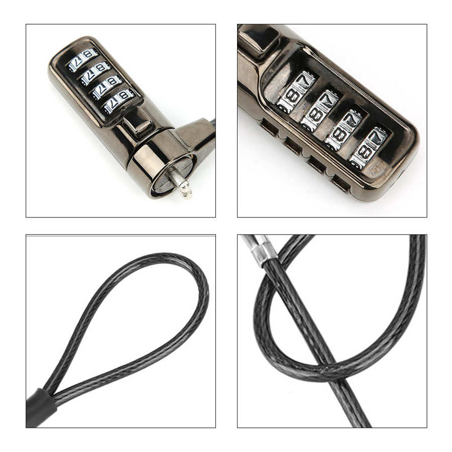 Extended Keyless Digital Anti theft Coded Combination Projector Lock for Laptop Computer