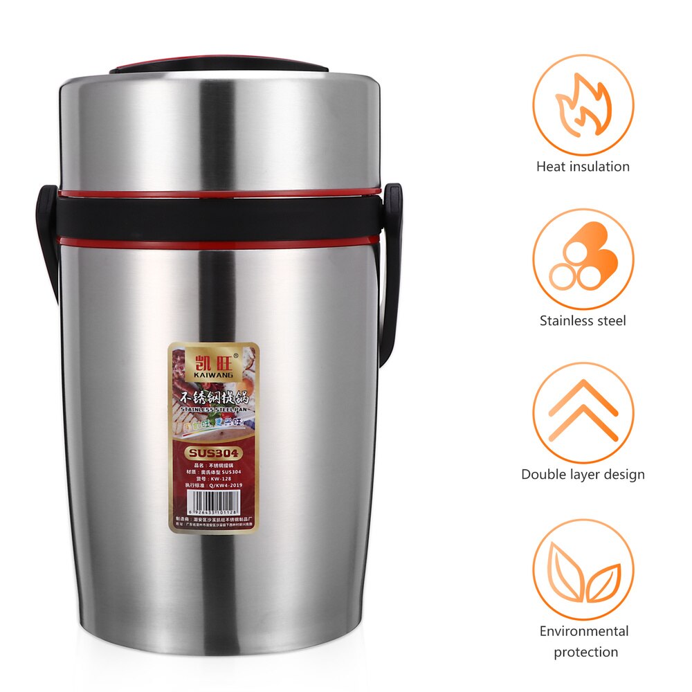 1Pc Thermische Isolatie Lunchbox Verzegeld Lunchbox Rvs Bento Box