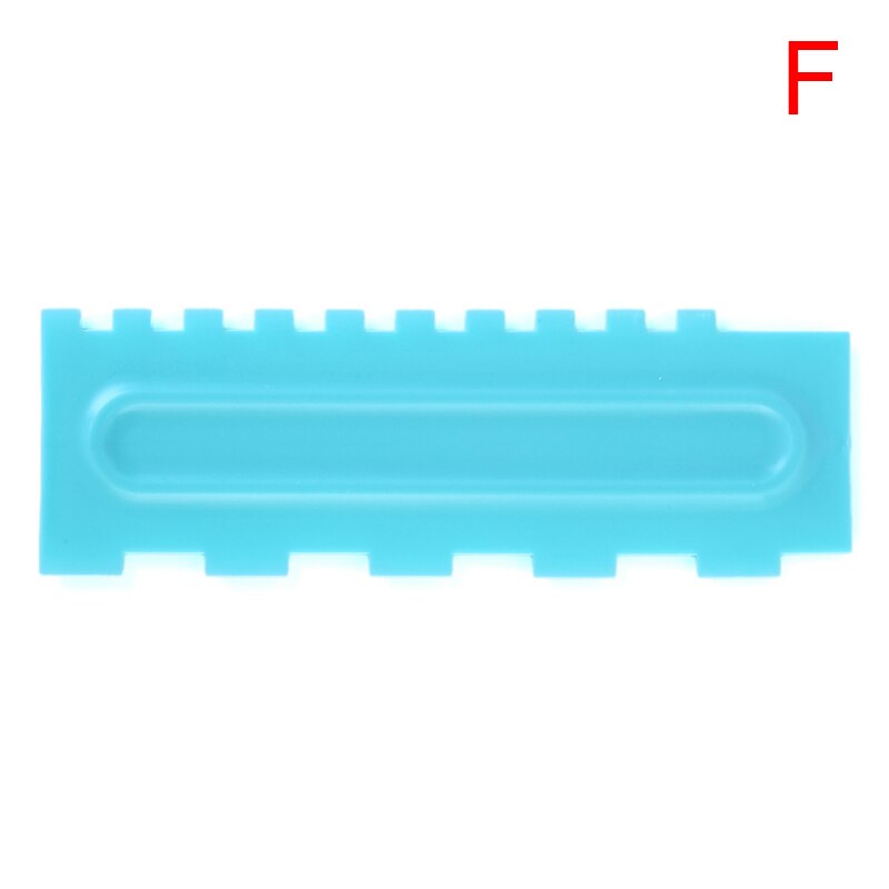 1 stuk crèmeschraper onregelmatige tanden rand mallen diy schraper taartdecoratie fondant gebak uitstekers bakspatels gereedschap: F