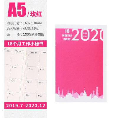 Schedule Daily Weekly Planner Notebook Agenda A5 B5 Meeting Record Notebook School Stationery Supplies