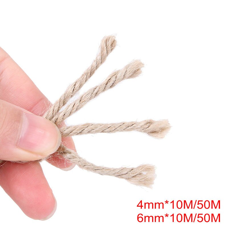 DIY Natural Sisal Rope Coils Cat Scratching Post Garden Decking Pets Cat Climbing Frame Pet Scratching Hemp Rope Cat Supply