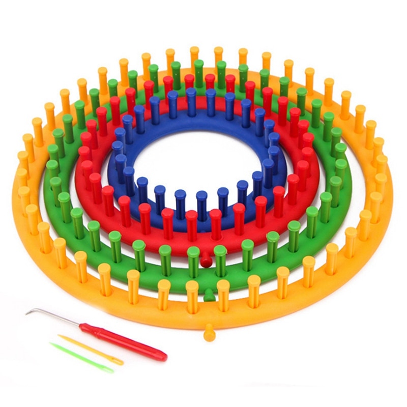 DIY maszyny dziewiarskie plastikowe okrągły kwadrat kapelusz narzędzie dziewiarskie kapelusz szalik maszyny dziewiarskie robienie na drutach szydełkować szycia tkactwo narzędzie