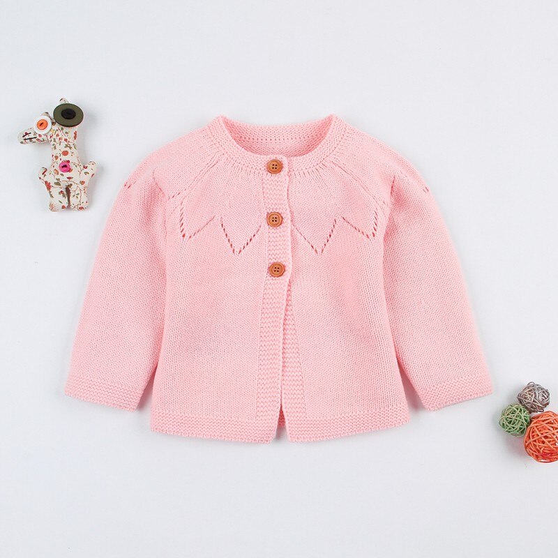 0-24M freundlicher freundlicher zur Seite fahren Herbst Baby Mädchen Jungen Strickjacke Hohl lässig Oberbekleidung Mantel Kleidung