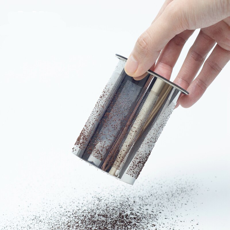 Tamis à café préparé à la main en acier inoxydable 304, filtre fin, tasse de café en poudre, tasse d'odeur, broyeur récepteur de poudre