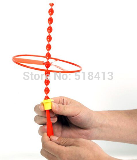 Speelgoed Voor Kinderen Plastic Speelgoed Boomerang Push Ufo Vliegende Wiel Speelgoed Voor Kinderen Plastic Fairy Bamboe Libelle Draaien Rond