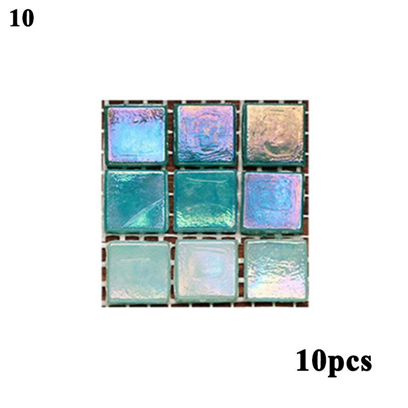 Magic Gel Tiles Self Stick Mosaic Tile for Kitchen and Bathroom Backsplash Brick Crystal Wallpaper - 1 Sheet: 10