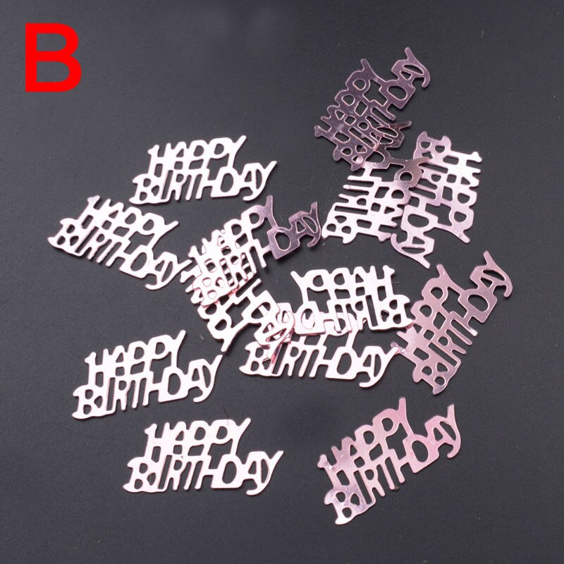 Rose guldcifre 18,21,30,40,50,60 konfetti tillykke med fødselsdagen bryllupsfest numre tabel spreder dekorering drys festartikler: B