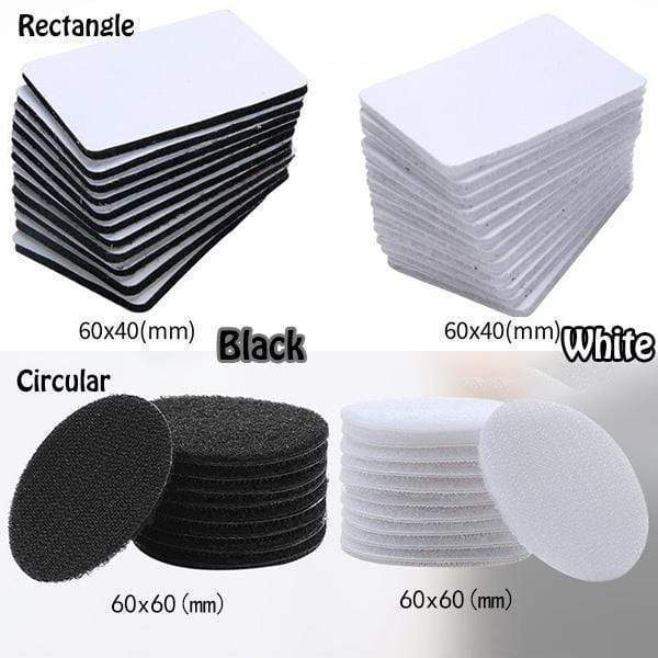 Antislip Pad Voor Sofa Kussens Dubbelzijdige Antislip Fixing Sticker Stof Vaste Lijm Sofa Lakens Tapijt tafel Houder: Black Circular 2PCS