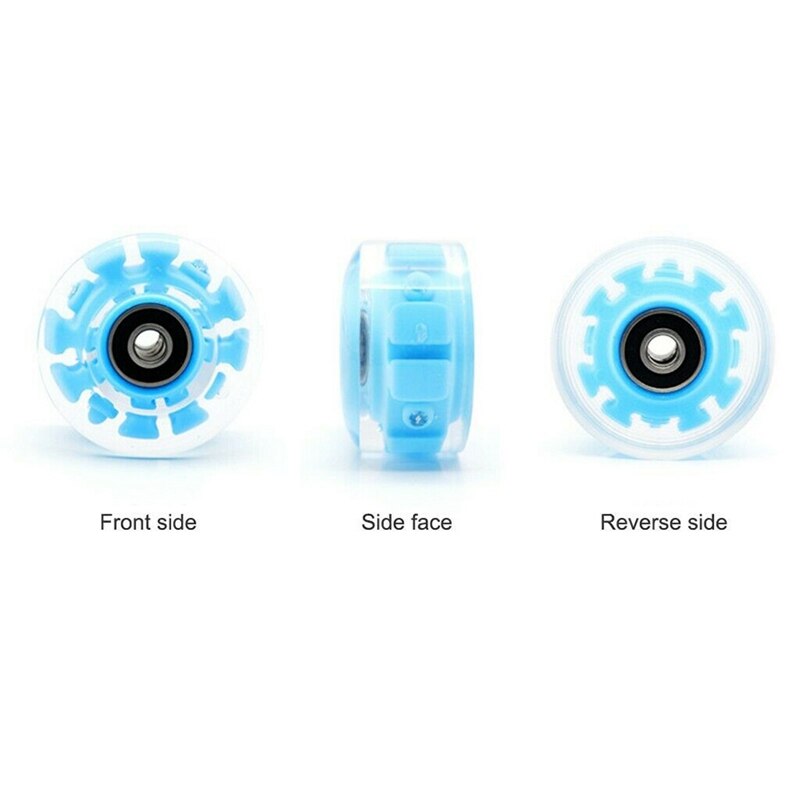 4 Stks/set Roller Skate Wielen Led Sliding Schaatsen Lichtgevende Licht Up Quad Roller Skateboard Schaatsen Accessoires