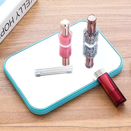 Yksinkertainen suorakulmainen työpöydän hd-työpöydän meikkipeili peili pukeutumispeili taitettava kannettava kosmeettisia peiliä t