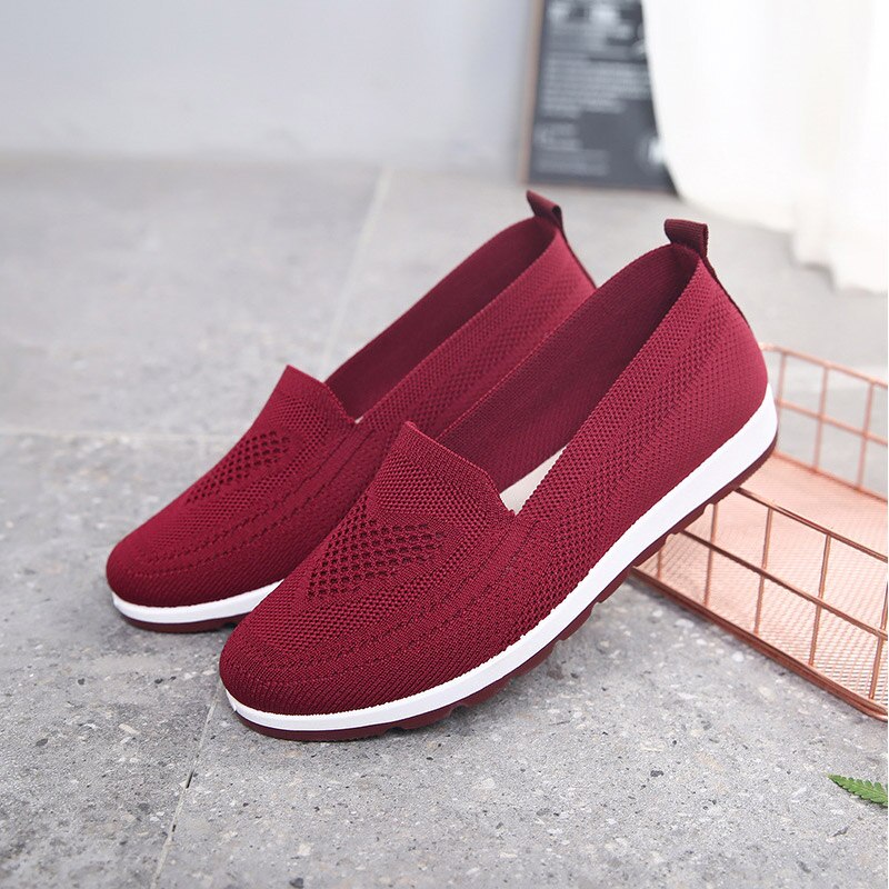 Vrouwen Schoenen Casual Sneakers Dames Gebreide Mesh Ademend Slip Gevulkaniseerd Schoenen Sok Herfst Platform Mode Vrouwelijke Wandelschoenen