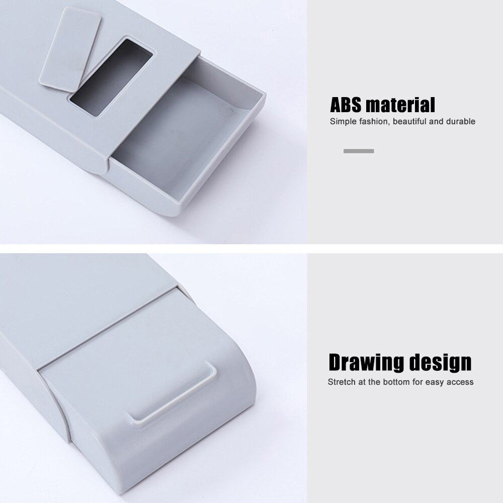 Self-Adhesive Storage Drawer Under Desk Pencil Tray Remote Control Key Mask Hidden Organizer Storage Box Holder Case Space Saver